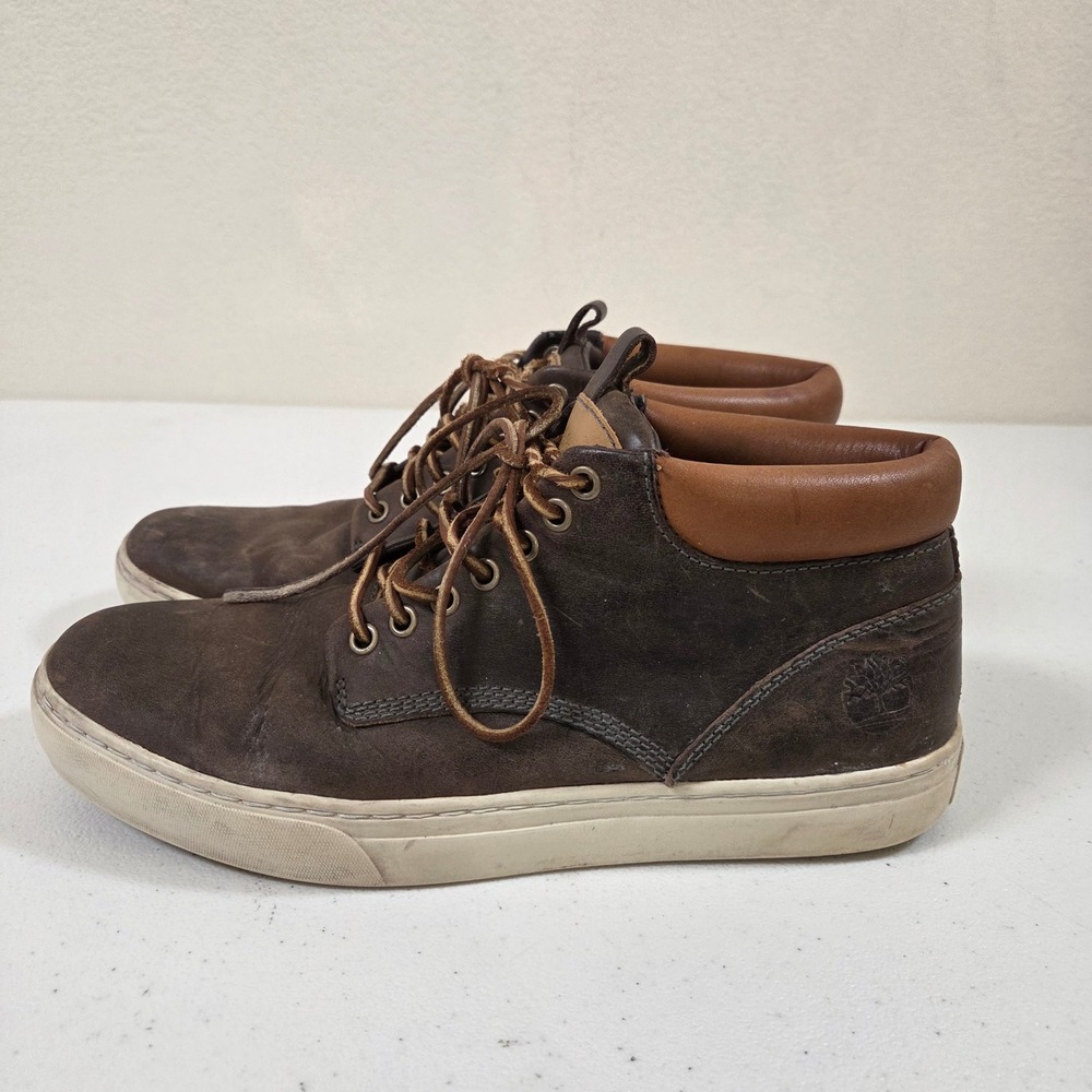 Timberland Earthkeepers Mens 10 Dark Brown Leather Chukka Boots 5345R